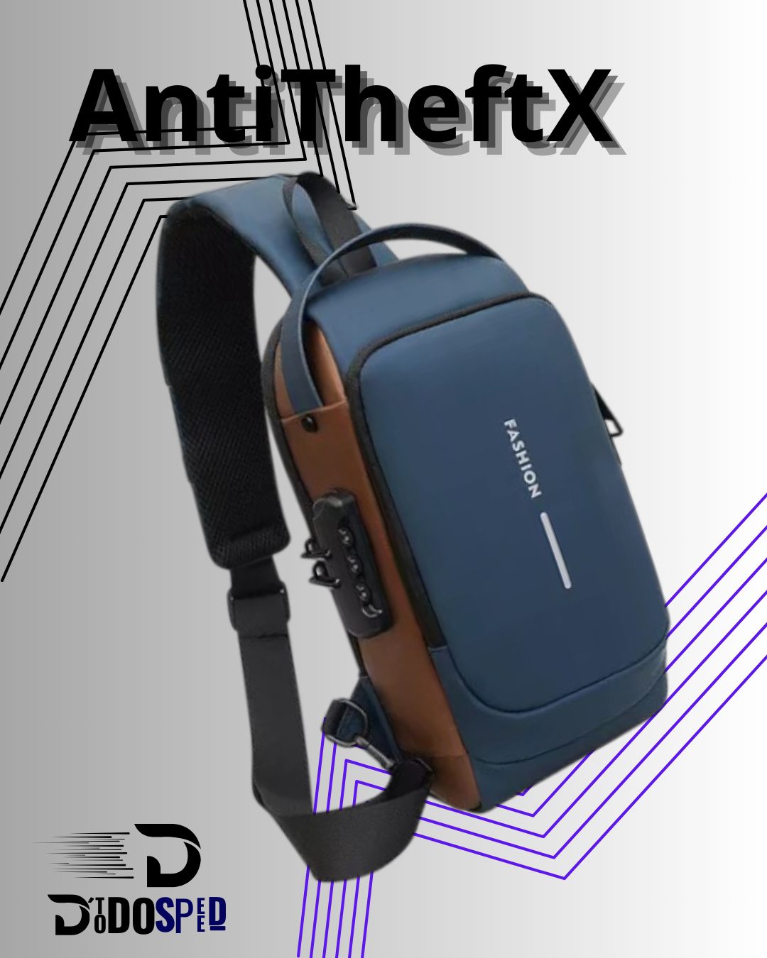 AntiTheftX™: Bolso Deportivo Inteligente con Seguridad Avanzada